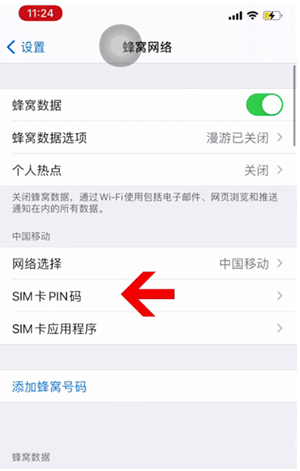 英山苹果14维修网分享如何给iPhone14的SIM卡设置密码 