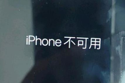 英山苹果服务网点分享锁屏界面显示“iPhone 不可用”如何解决 